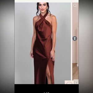 Revelry Athena satin Dress